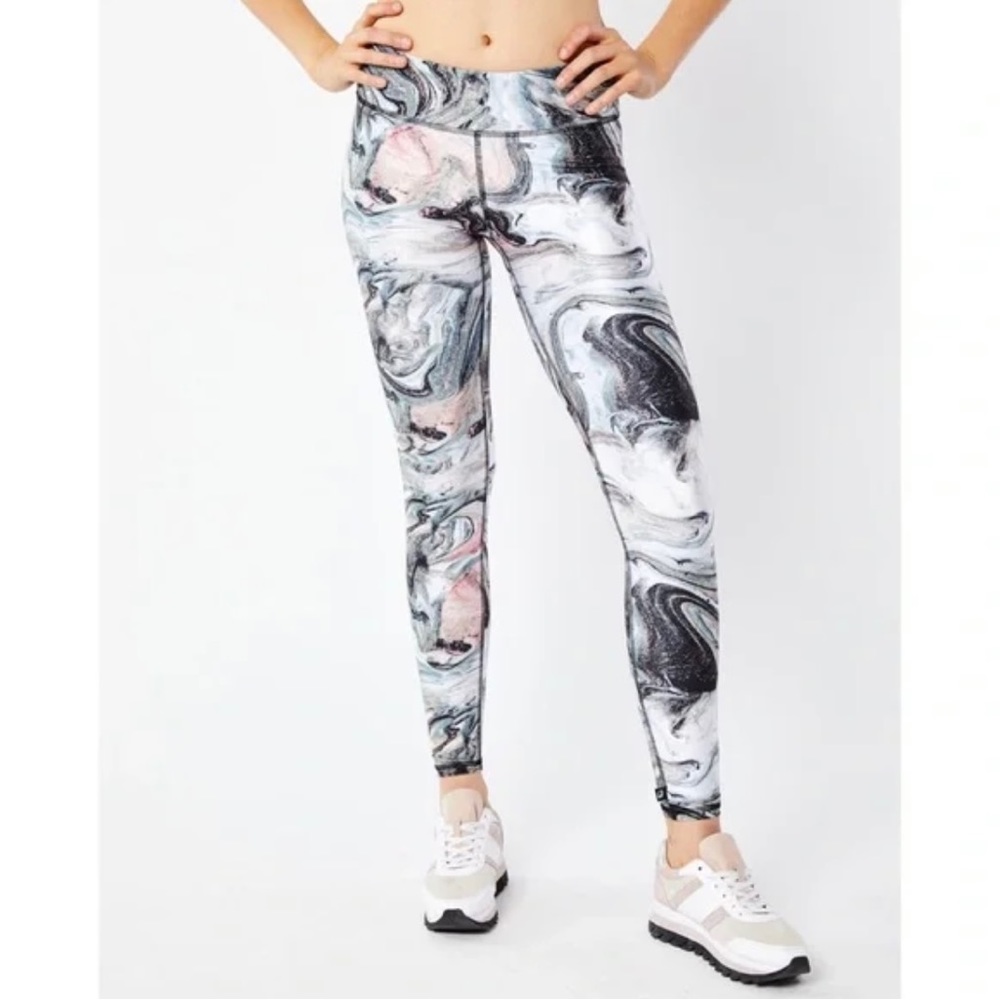 NWT Terez Marbleized High Waist Full Length Legging